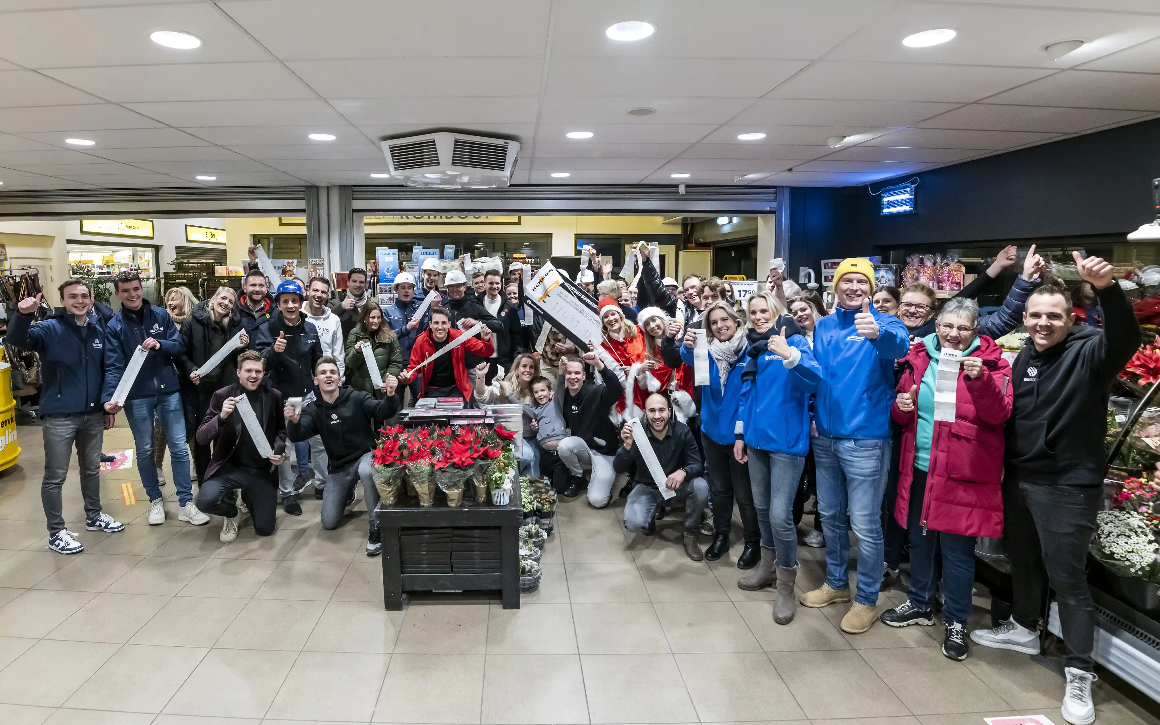 Untied supermarkrun groepsfoto